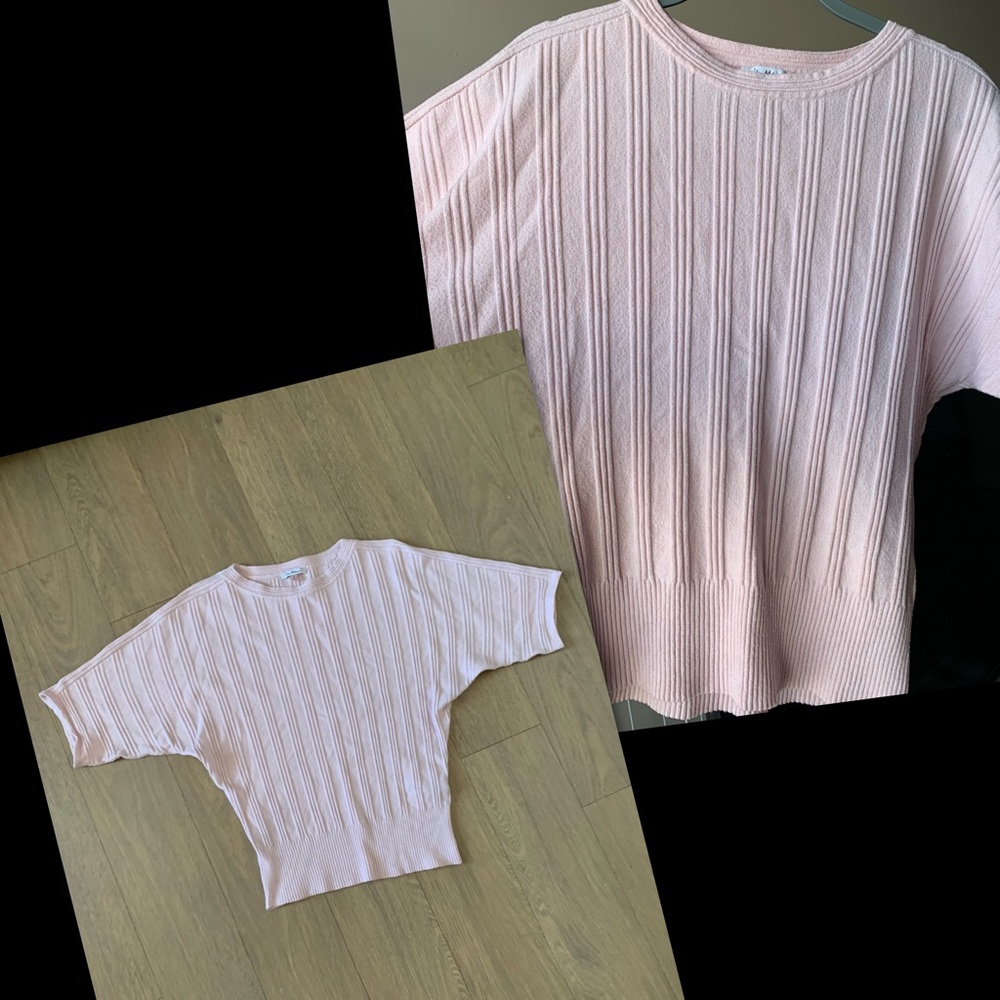 Boat Neck Batwing Wool Blend Sweater, S